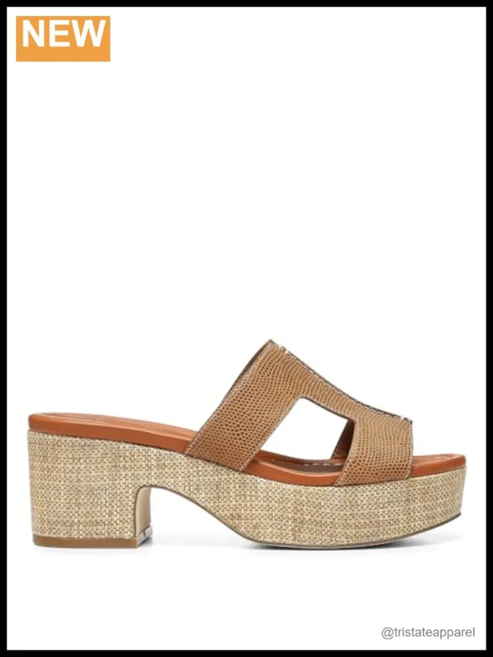 Donald J Pliner Disco Lizard Print Leather Slip-On Platform Sandals